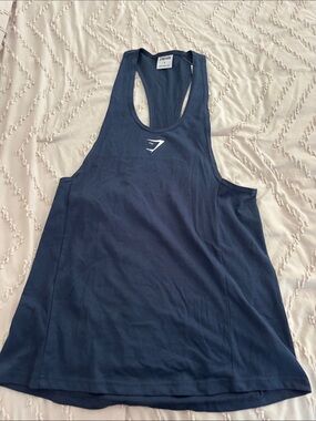 Gymshark Men’s Navy Racerback Swim Tank Top